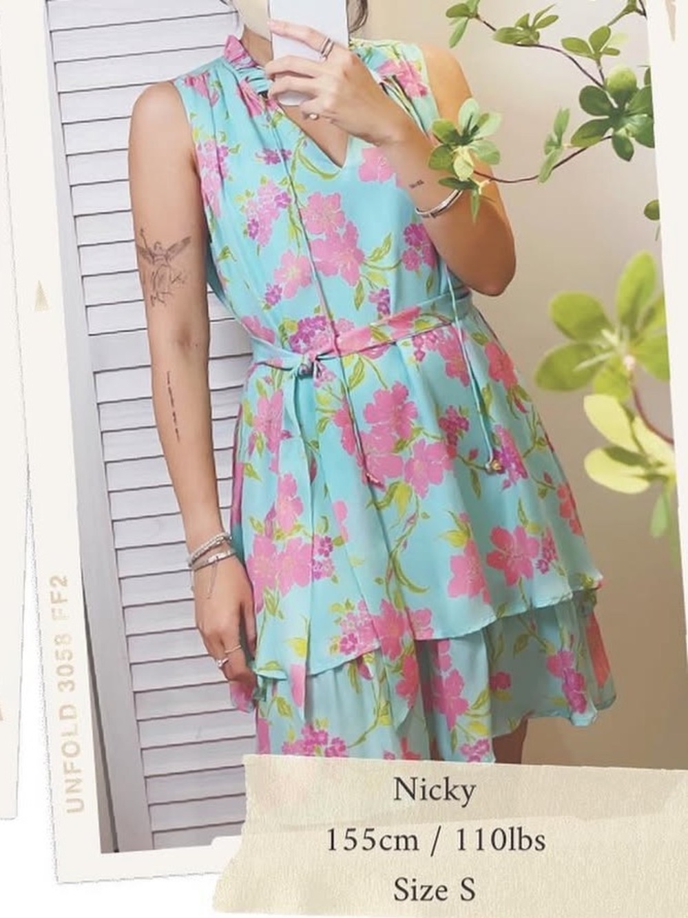Julie Brown Silk Floral Dress